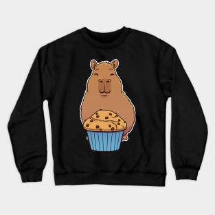 Capybara Chocolate Chip Muffin Crewneck Sweatshirt